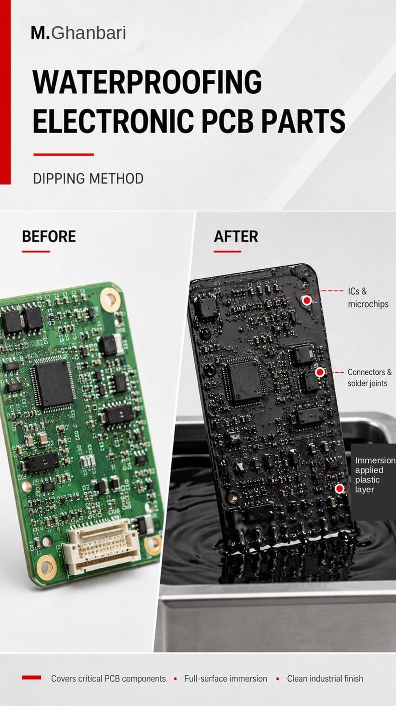 Before / after — dipping